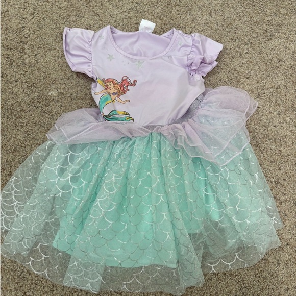 Disney Ariel The Little Mermaid  Violet, Teal, Silver tulle dress size 4T - Picture 1 of 6